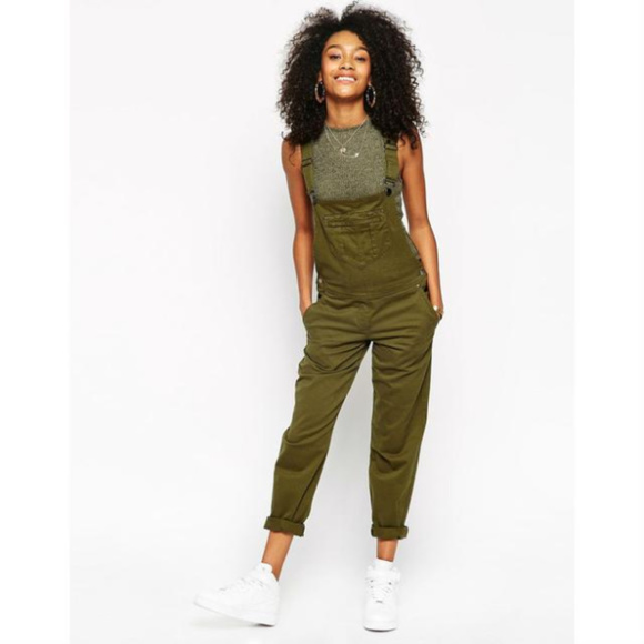 forever 21 green overalls